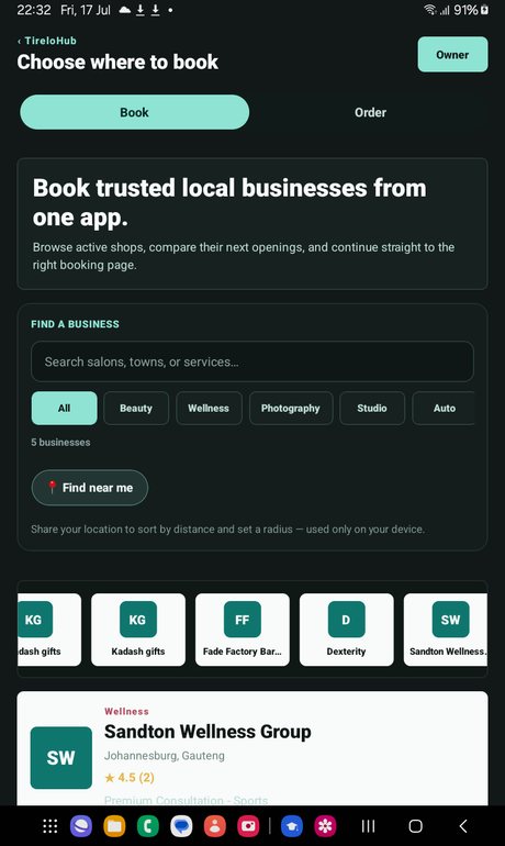 Book on your phone