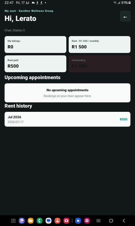 The renter’s app view